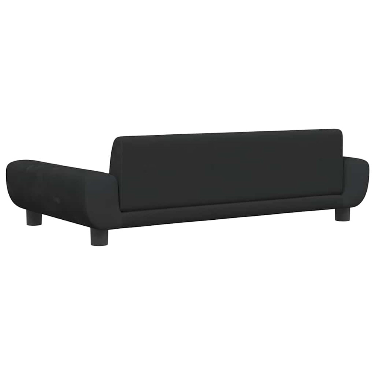 vidaXL Κρεβάτι Σκύλου Μαύρο 100 x 54 x 33 εκ. Βελούδινο