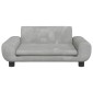 vidaXL Κρεβάτι Σκύλου Ανοιχτό Γκρι 70 x 45 x 33 εκ. Βελούδινο