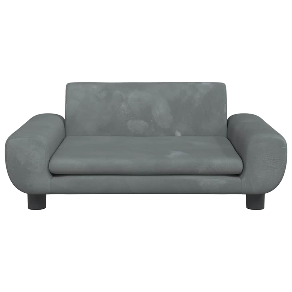 vidaXL Κρεβάτι Σκύλου Σκούρο Γκρι 70 x 45 x 33 εκ. Βελούδινο
