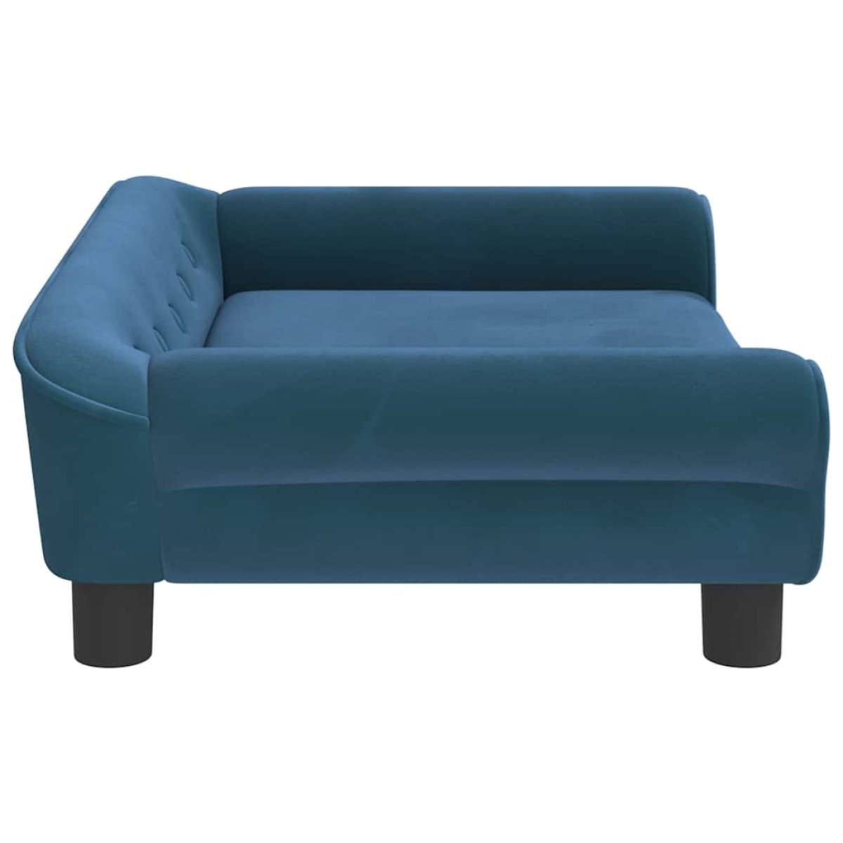 vidaXL Κρεβάτι Σκύλου Μπλε 70 x 48 x 22 εκ. Βελούδινο
