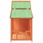 vidaXL Σπίτι Σκύλου Καφέ 143 x 60,5 x 109 εκ. από Μασίφ Ξύλο Πεύκου