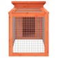 vidaXL Κλουβί Κουνελιών Καφέ 100,5 x 54 x 55 εκ. Μασίφ Ξύλο Πεύκου