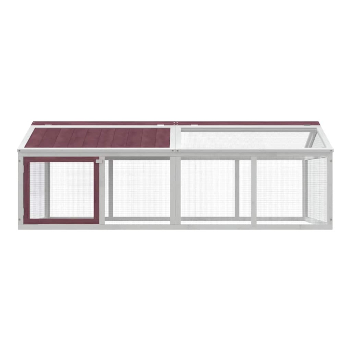 vidaXL Κουτί Περίφραξης Μόκα 200x112,5x74 εκ. από Μασίφ Ξύλο Πεύκου