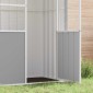 vidaXL Κλουβί Πουλιών Γκρι 215 x 78 x 200 εκ. από Γαλβανισμένο Χάλυβα