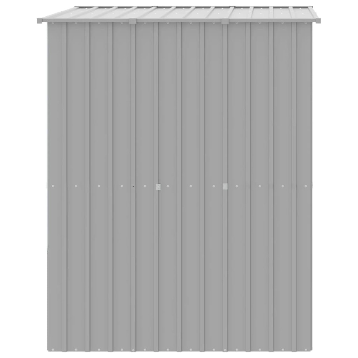 vidaXL Σπιτάκι Σκύλου με Οροφή Αν. Γκρι 165x153x181 εκ Γαλβαν. Χάλυβας
