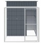 vidaXL Κλουβί για Κότες με Αυλή Ανθρακί 165x251x181 εκ Γαλβαν. Χάλυβας