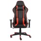 vidaXL Καρέκλα Gaming Περιστρεφόμενη Κόκκινη από PVC