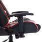 vidaXL Καρέκλα Gaming Μαύρο/Κόκκινο από Συνθετικό Δέρμα