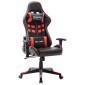 vidaXL Καρέκλα Gaming Μαύρο/Κόκκινο από Συνθετικό Δέρμα