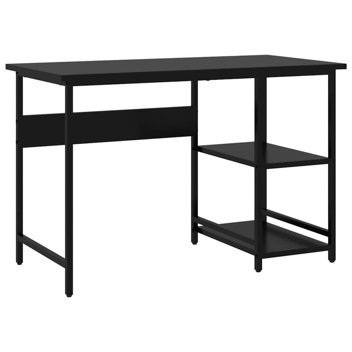 vidaXL Γραφείο Υπολογιστή Μαύρο 105 x 55 x 72 εκ. από MDF και Μέταλλο