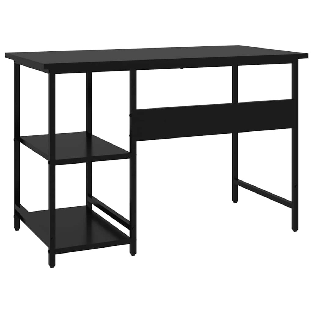 vidaXL Γραφείο Υπολογιστή Μαύρο 105 x 55 x 72 εκ. από MDF και Μέταλλο