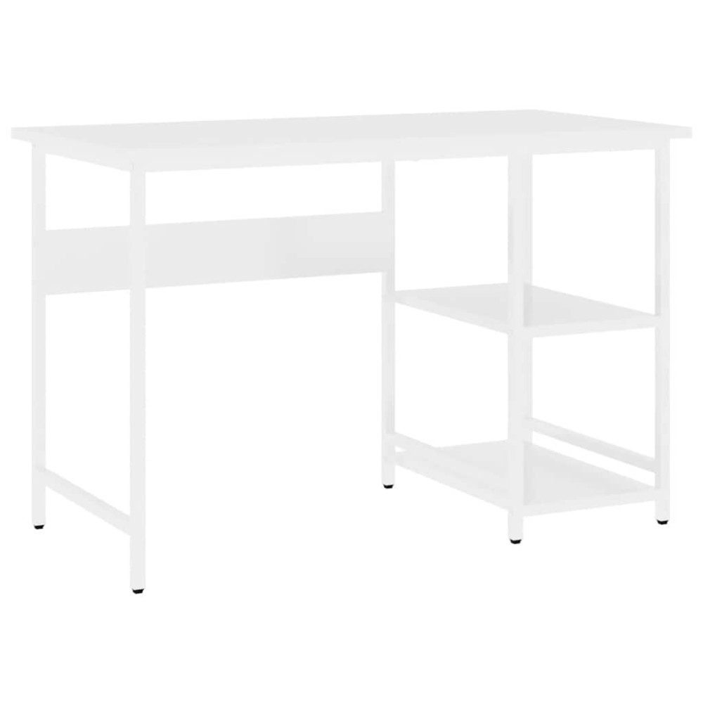 vidaXL Γραφείο Υπολογιστή Λευκό 105 x 50 x 72 εκ. από MDF και Μέταλλο