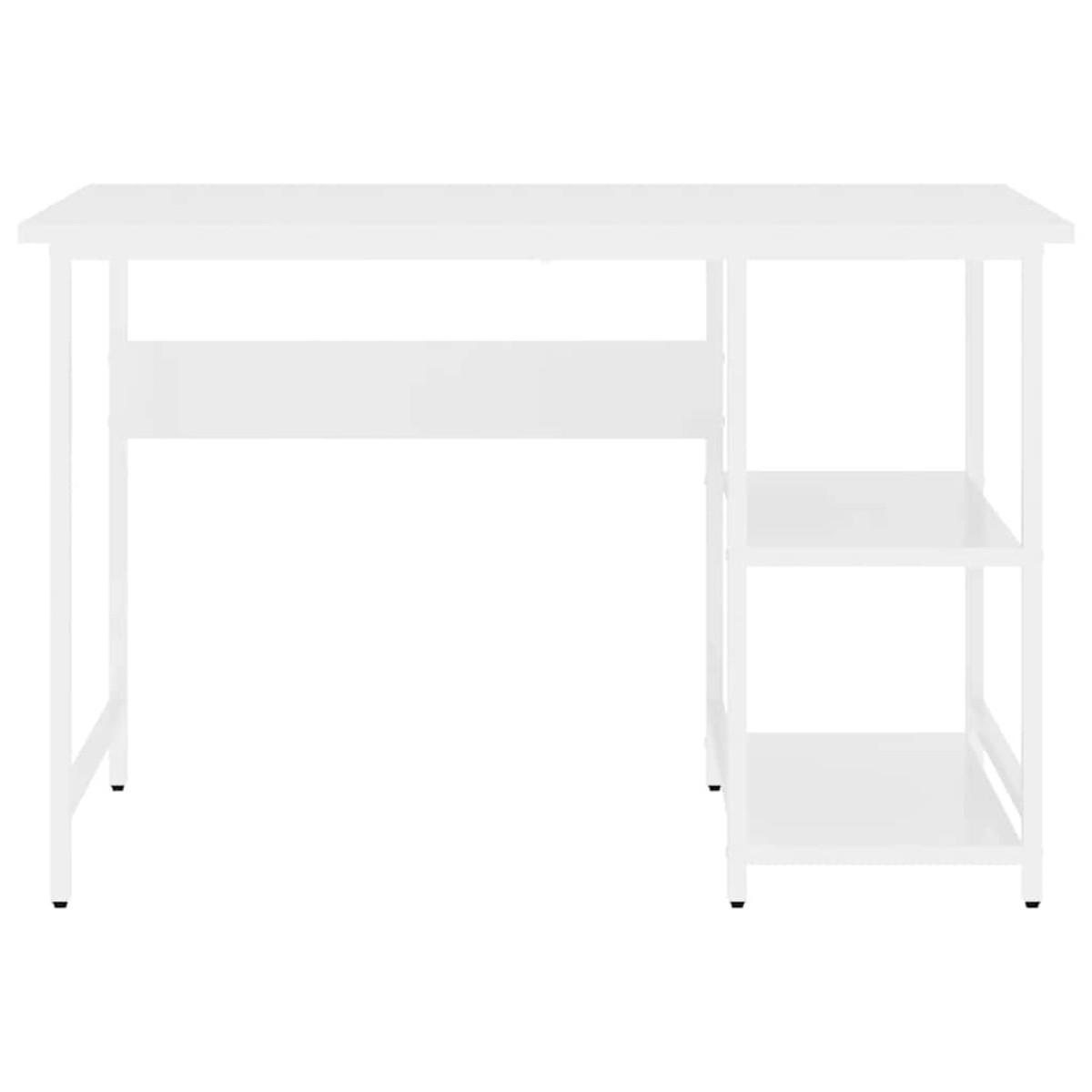 vidaXL Γραφείο Υπολογιστή Λευκό 105 x 55 x 72 εκ. από MDF και Μέταλλο