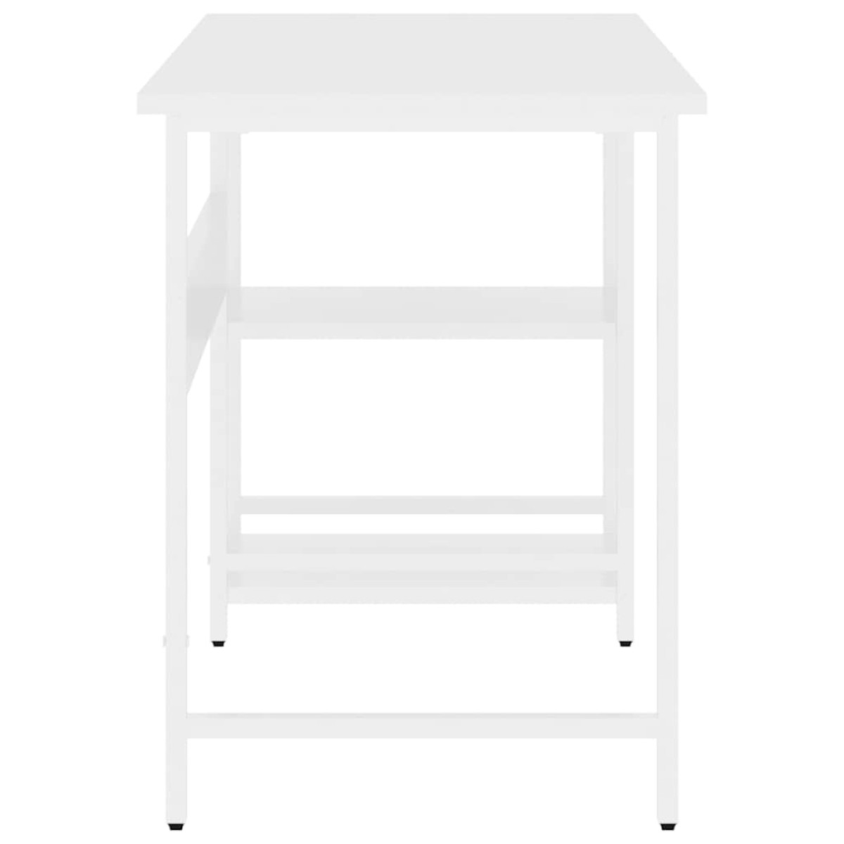 vidaXL Γραφείο Υπολογιστή Λευκό 105 x 55 x 72 εκ. από MDF και Μέταλλο