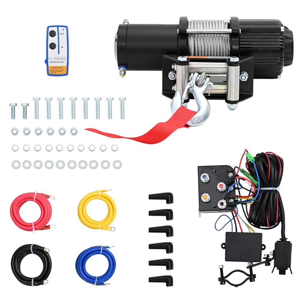 vidaXL Βαρούλκο Ηλεκτρικό 12 V 2040 κ./4500 λίβρες με Τηλεχειριστήριο