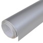 vidaXL Μεμβράνη Αυτοκινήτου Ασημί Ματ 100 x 150 εκ.