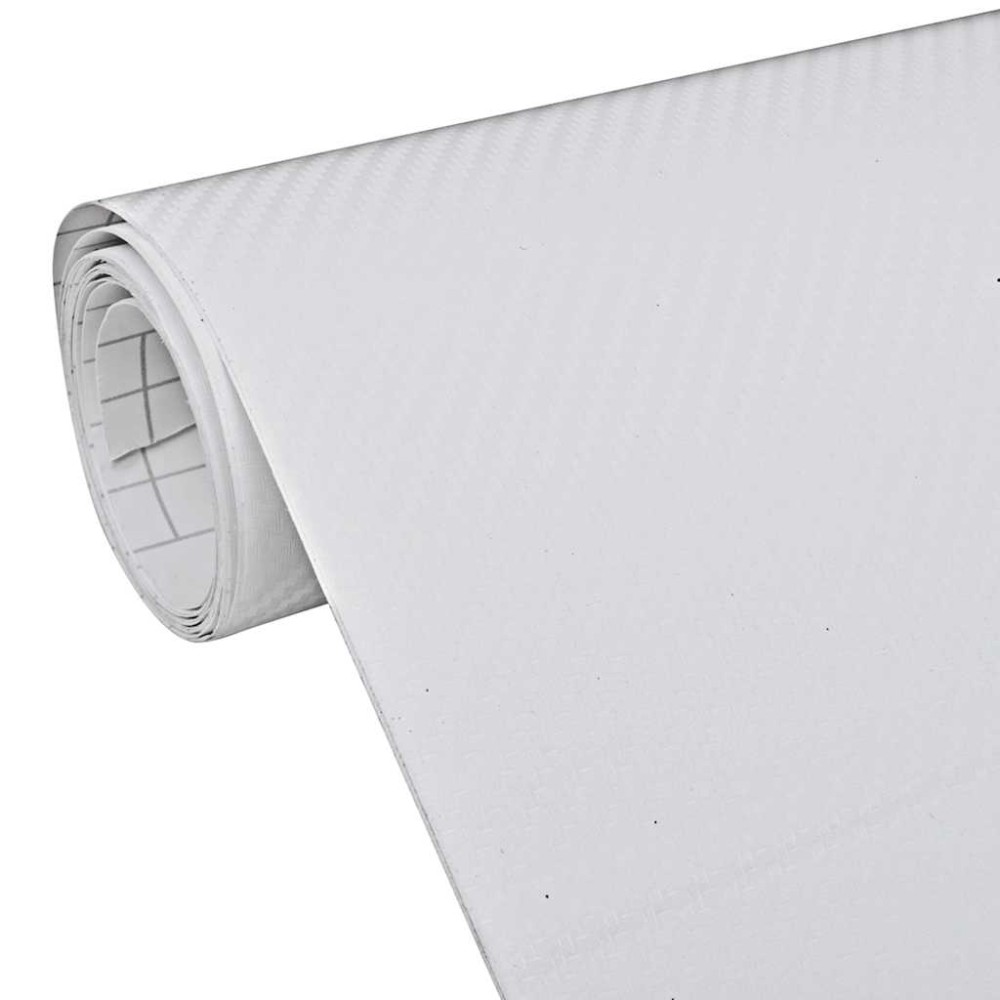 vidaXL Μεμβράνες Αυτοκινήτου 3D 2 τεμ. Λευκές 100 x 150 εκ.