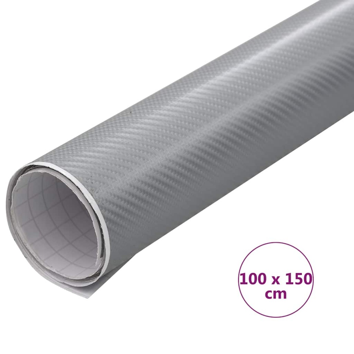vidaXL Μεμβράνη Αυτοκινήτου 4D Ασημί 100 x 150 εκ.