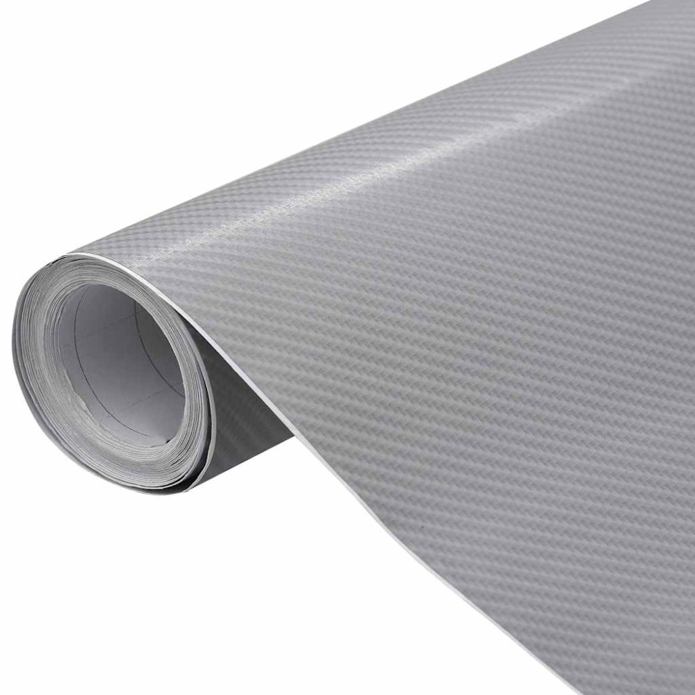 vidaXL Μεμβράνες Αυτοκινήτου 4D 2 τεμ. Ασημί 100x150 εκ. & 50x150 εκ.