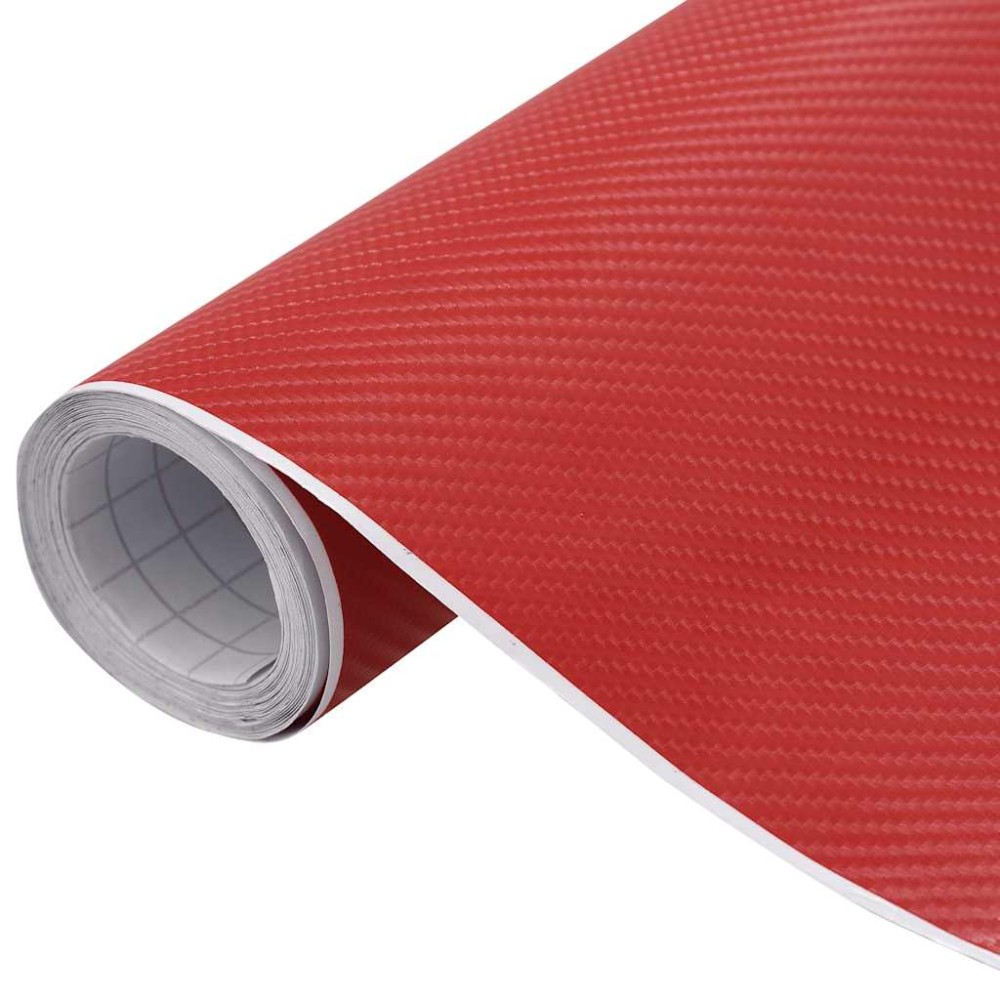vidaXL Μεμβράνη Αυτοκινήτου 4D Κόκκινη 100 x 150 εκ.