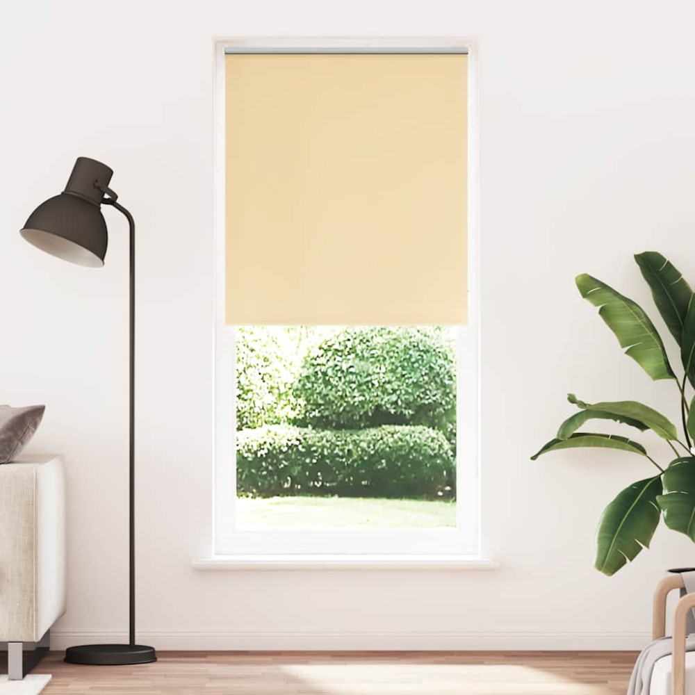 vidaXL Ρόλερ συσκότισης 124,4 x 230 εκ. Πλάτος Υφάσματος 120 εκ. μπεζ