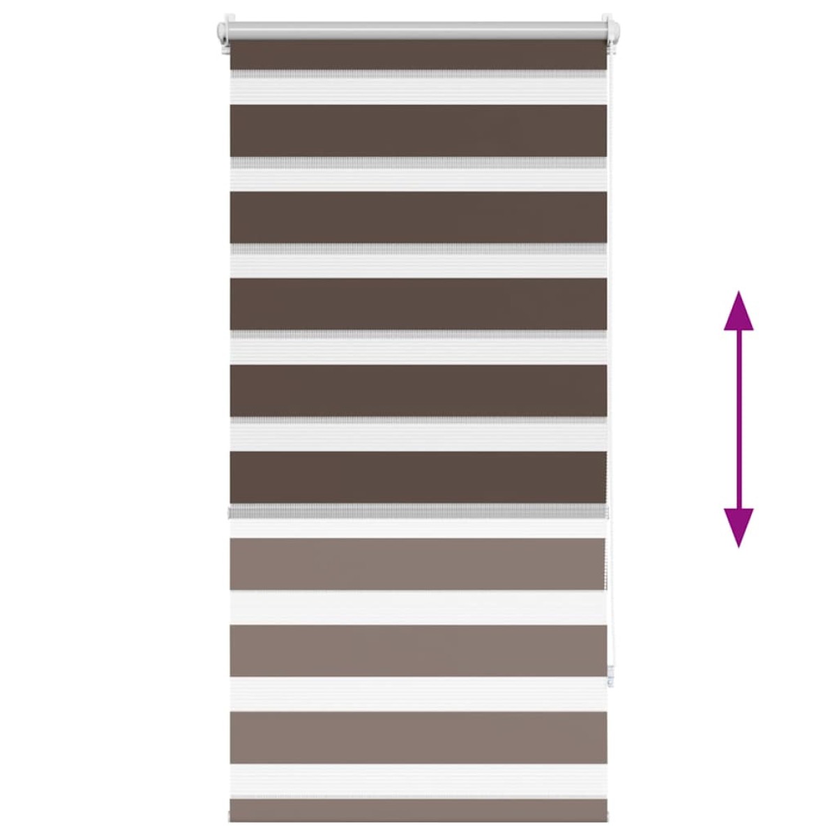 Σύστημα Σκίασης Ρόλερ Zebra Καφέ 60 x 120 εκ.