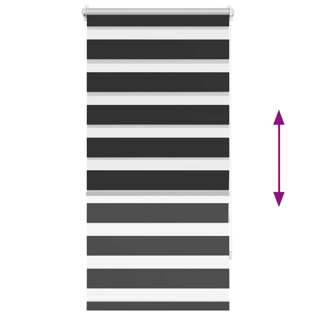 Σύστημα Σκίασης Ρόλερ Zebra Μαύρο 80 x 150 εκ.