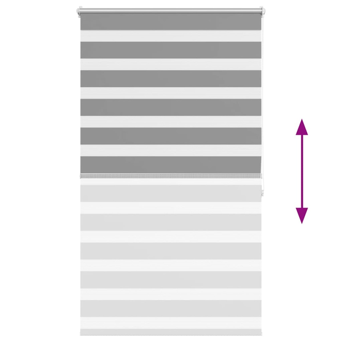 Σύστημα Σκίασης Ρόλερ Zebra Γκρι 80 x 175 εκ.