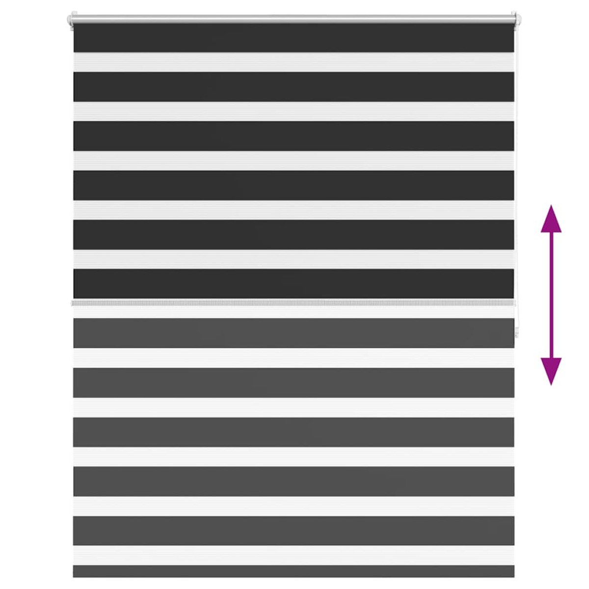 Σύστημα Σκίασης Ρόλερ Zebra Μαύρο 140 x 175 εκ.
