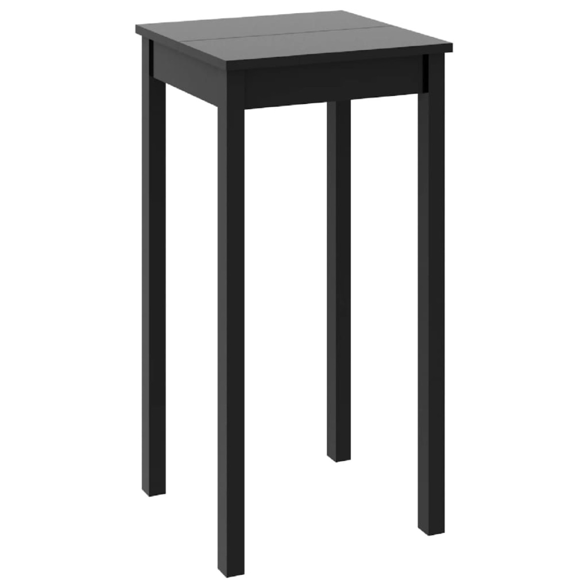 vidaXL Τραπέζι Μπαρ Μαύρο 55 x 55 x 107 εκ. από MDF