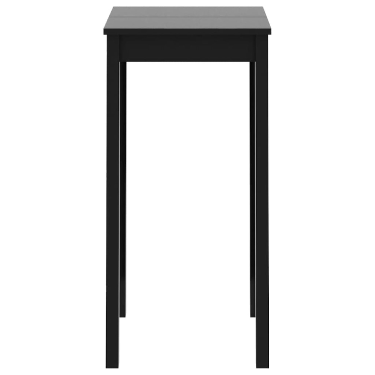 vidaXL Τραπέζι Μπαρ Μαύρο 55 x 55 x 107 εκ. από MDF