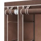 vidaXL Ντουλάπα με Ράφια / Σωλήνες Καφέ 45 x 150 x 176 εκ. Υφασμάτινη