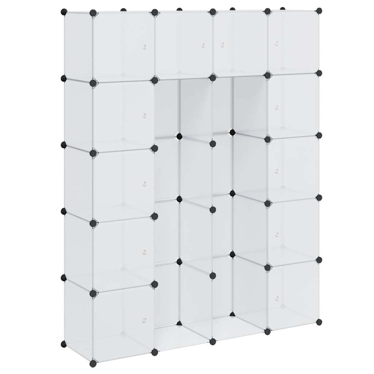 vidaXL Ντουλάπα Σπονδυλωτή 14 Τμήματα Άσπρη 37 x 146 x 180,5 εκ