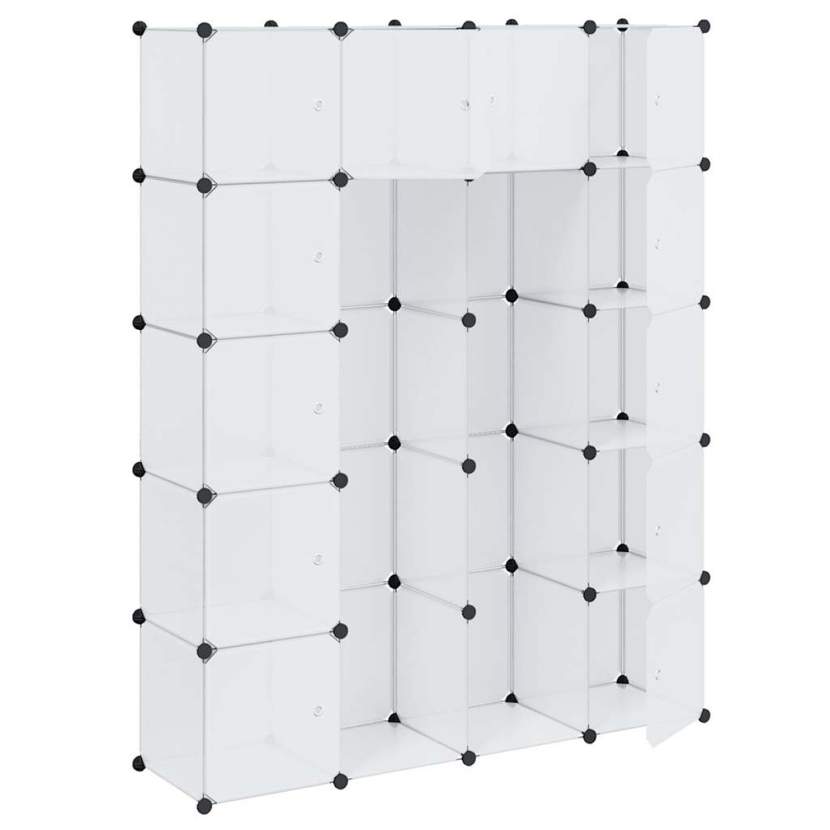 vidaXL Ντουλάπα Σπονδυλωτή 14 Τμήματα Άσπρη 37 x 146 x 180,5 εκ