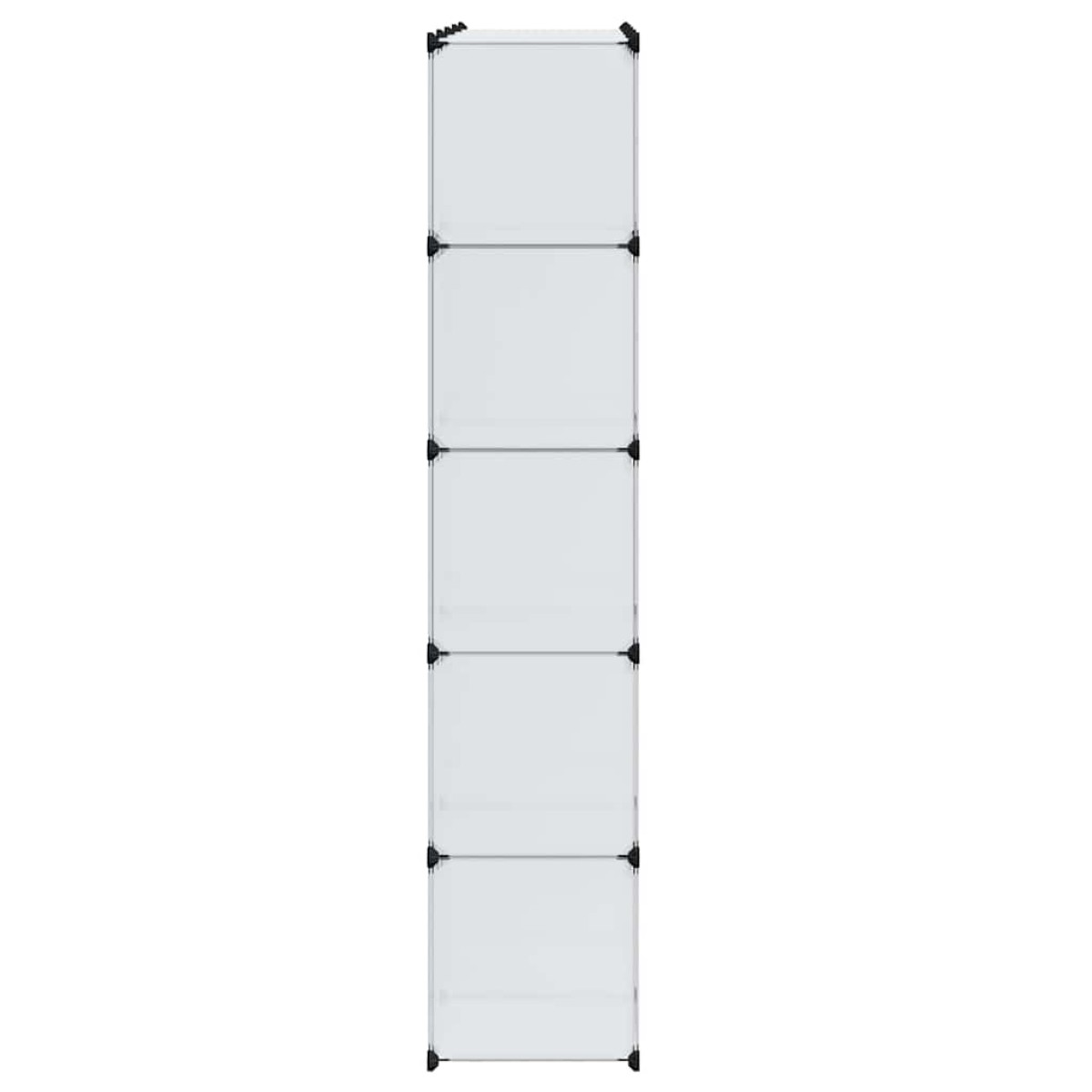 vidaXL Ντουλάπα Σπονδυλωτή 14 Τμήματα Άσπρη 37 x 146 x 180,5 εκ