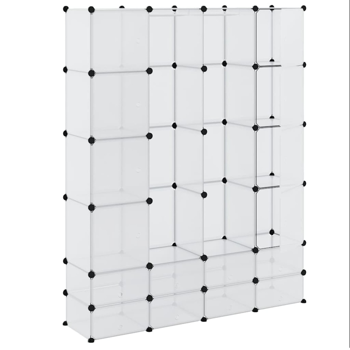 vidaXL Ντουλάπα Σπονδυλωτή 18 Τμήματα Άσπρη 37 x 146 x 180,5 εκ