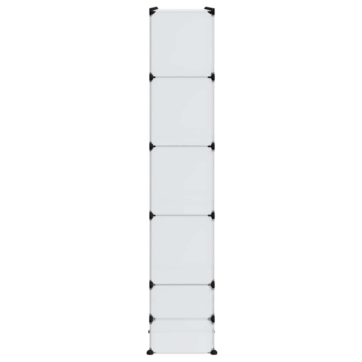 vidaXL Ντουλάπα Σπονδυλωτή 18 Τμήματα Άσπρη 37 x 146 x 180,5 εκ