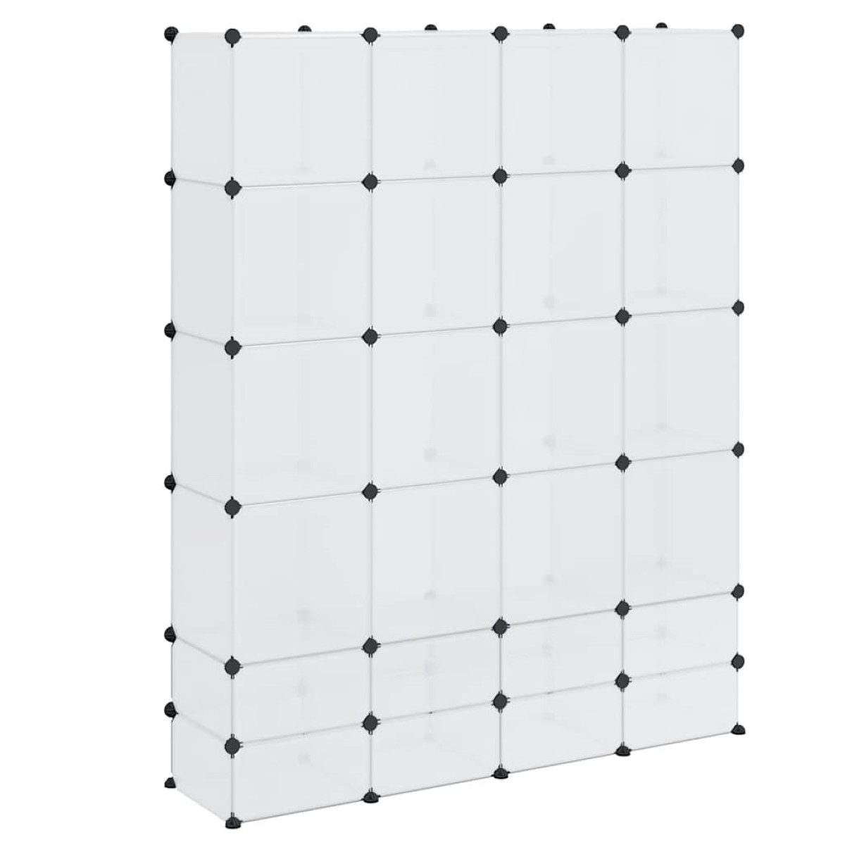 vidaXL Ντουλάπα Σπονδυλωτή 18 Τμήματα Άσπρη 37 x 146 x 180,5 εκ