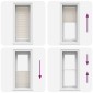 240617 Plisse Blind 40x100cm Creme