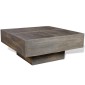 vidaXL Τραπεζάκι Σαλονιού Τετράγωνο Σκούρο Καφέ από Μασίφ Ξύλο Μάνγκο