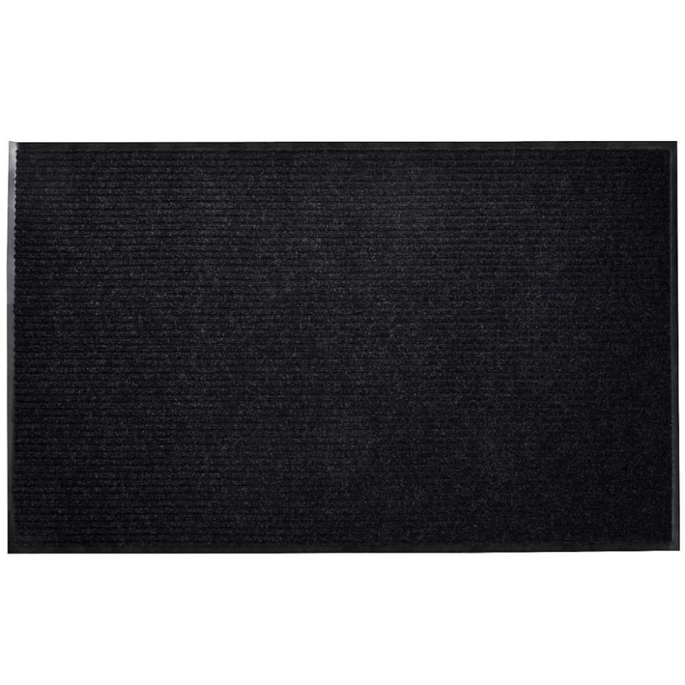 vidaXL Πατάκι Πόρτας Μαύρο 90 x 150 εκ. από PVC