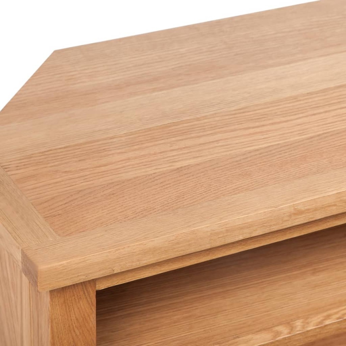 vidaXL Έπιπλο Τηλεόρασης με Συρτάρι 88 x 42 x 46 εκ. Μασίφ Ξύλο Δρυός