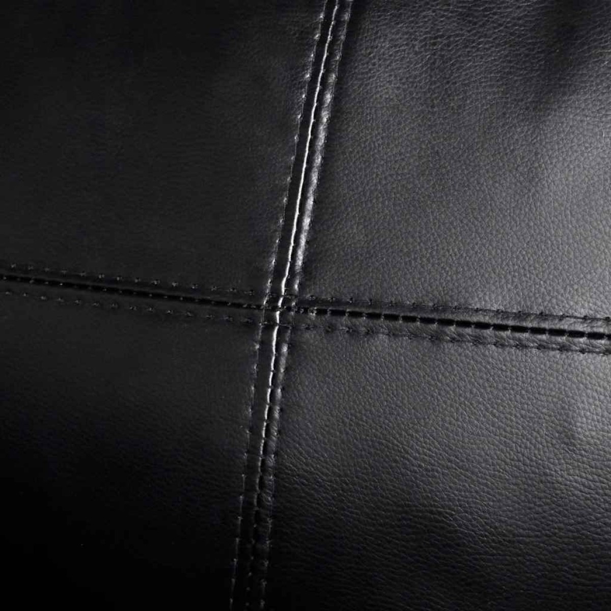 vidaXL Καναπές Γωνιακός Αρθρωτός Τριθέσιος Μαύρος από Συνθετικό Δέρμα
