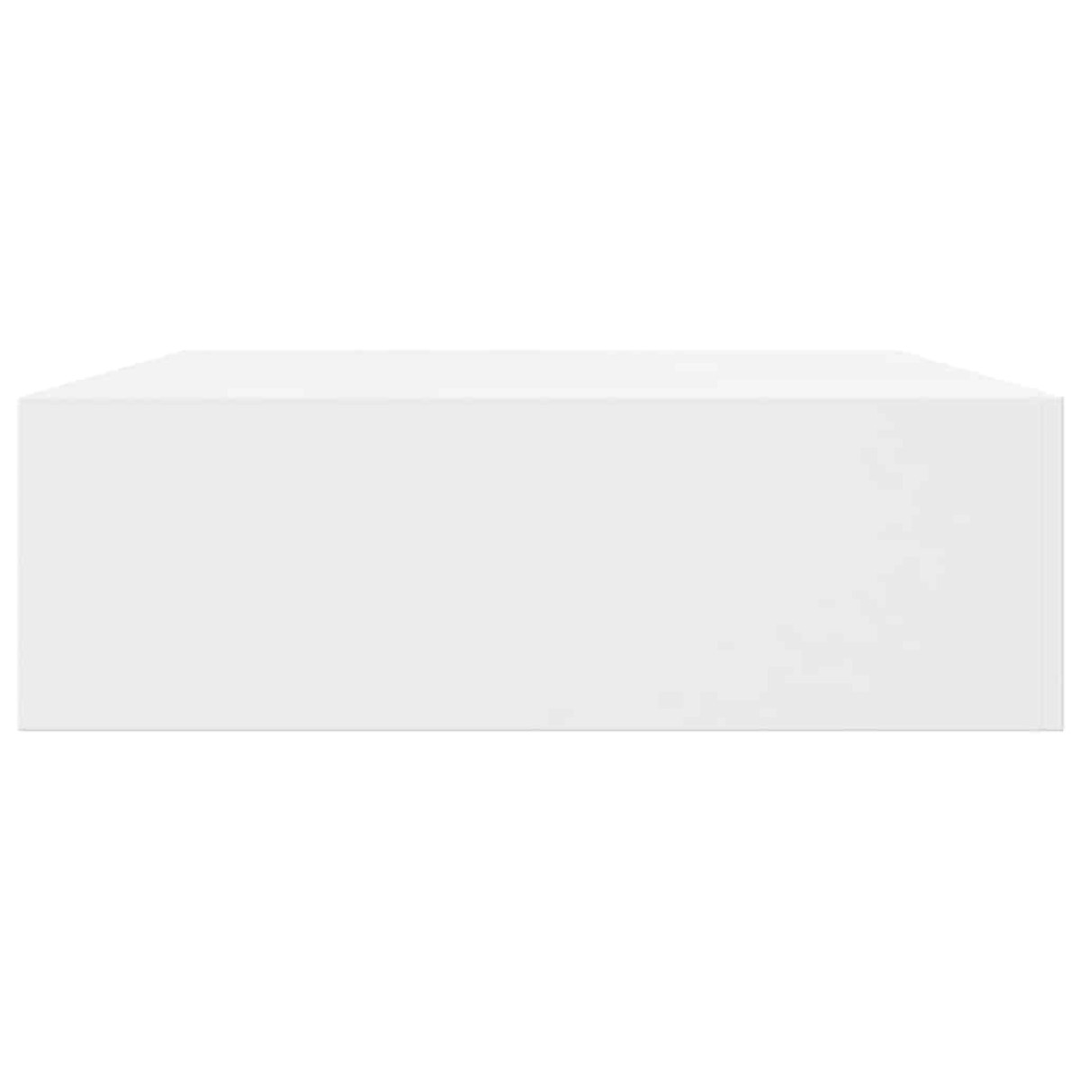 Ράφι Τοίχου με 1 Συρτάρι για Αποθήκευση Βιβλίων/DVD Λευκό από MDF