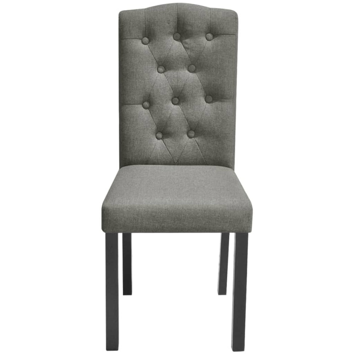 vidaXL Καρέκλες Τραπεζαρίας 2 τεμ. Γκρι Υφασμάτινες