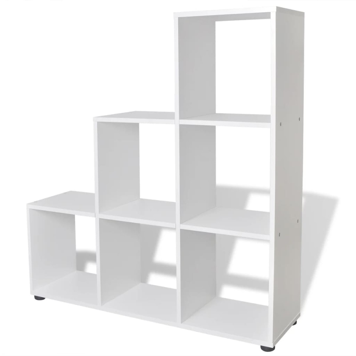 242552 vidaXL Staircase Bookcase/Display Shelf 107 cm White