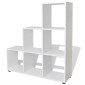 242552 vidaXL Staircase Bookcase/Display Shelf 107 cm White