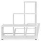 242552 vidaXL Staircase Bookcase/Display Shelf 107 cm White