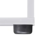 242552 vidaXL Staircase Bookcase/Display Shelf 107 cm White