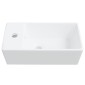 vidaXL Νιπτήρας Λευκός 48 x 25 x 15 εκ. Κεραμικός